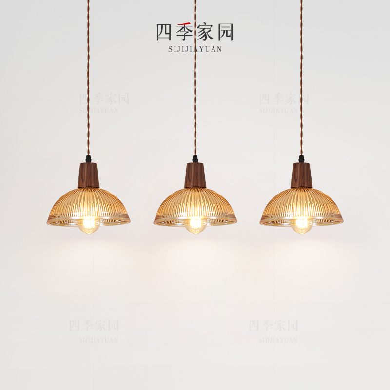 法式中古b风餐厅吊灯2025新款复古餐桌吧台长条高级氛围感灯具灯