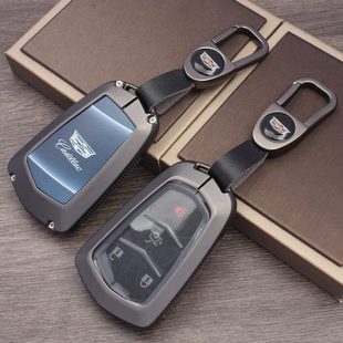 适用凯迪拉克钥匙套xt5高档ct5男xt4汽车ct6金属xts壳xt6包atsl扣
