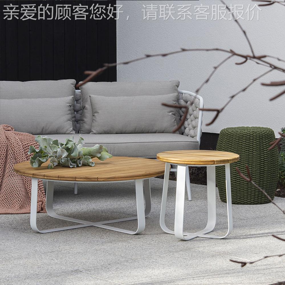 户外家沙发外组合庭院875创意休闲藤桌椅酒店售楼部摆柚编木茶几