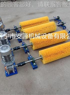 毛刷电 动清扫 输刷送带皮带清扫器毛刷辊电动滚式皮带AY-1000清