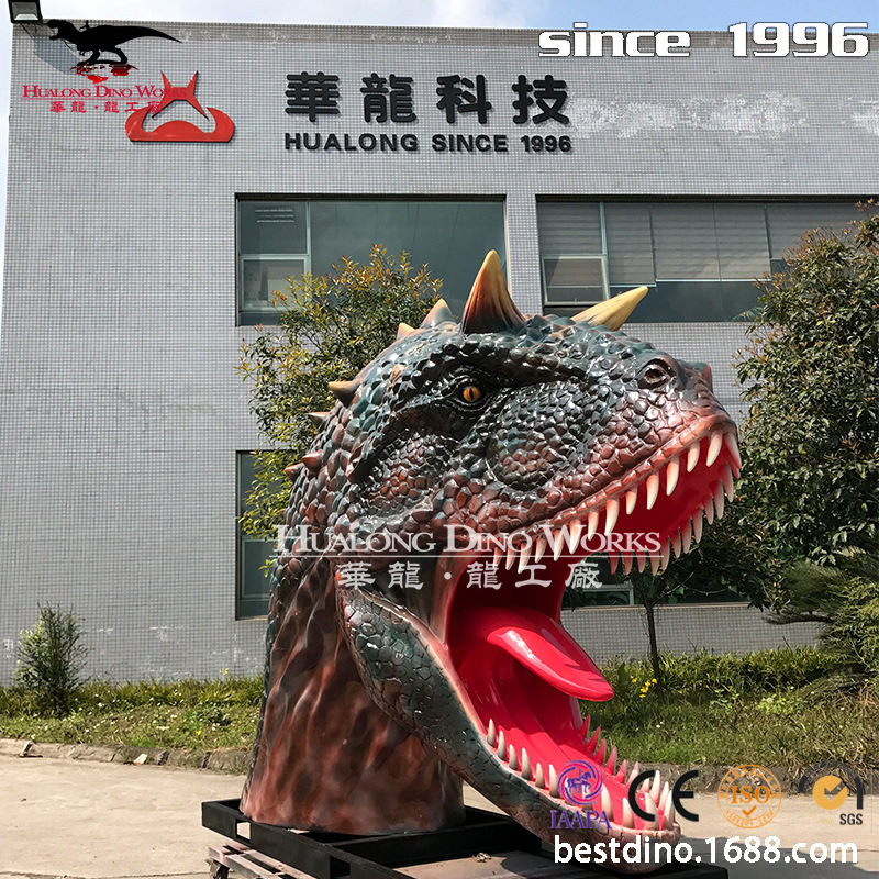 大型智能仿真恐龙模型 展览展出照相牛龙头硅胶动态模具拼装