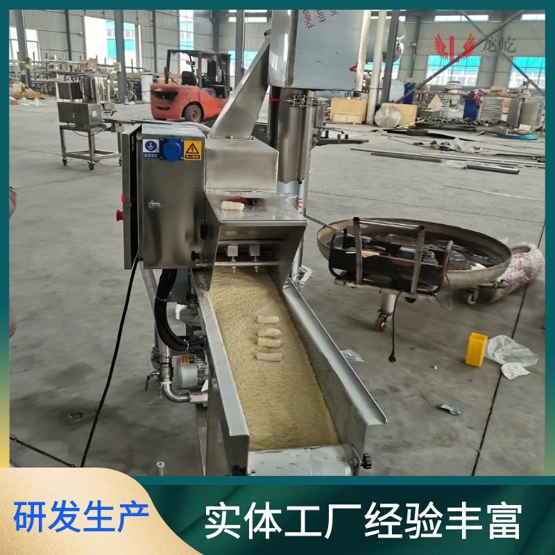 自动化糍粑上糠机 全自动地瓜丸裹糠机器 隧道式年糕上糠涂裹均匀