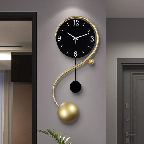 轻奢挂钟客厅钟表时尚现代简约装饰个性创意静音免打孔挂墙挂表钟,家居饰品,挂钟,淘宝优惠券,粉丝福利购,淘宝优惠卷