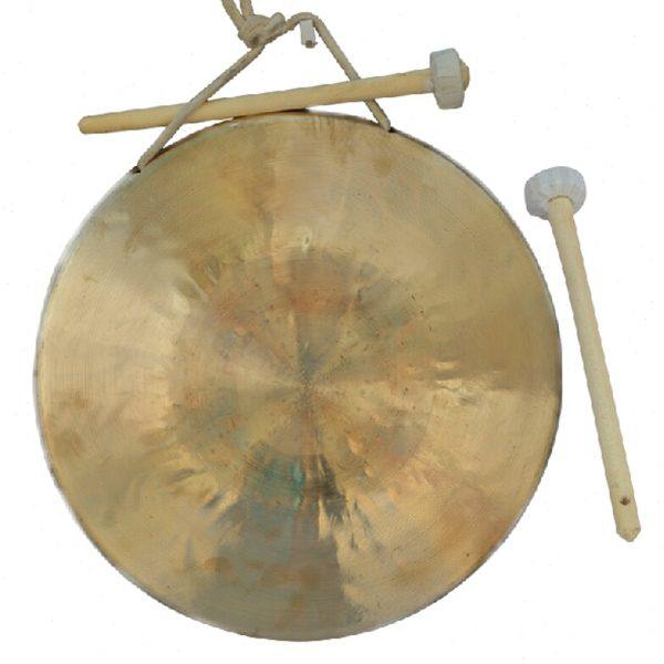 铜锣乐器 直径约32cm中虎音锣 舞台铜器老开道锣 三句半道具响锣