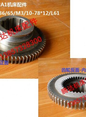 广州 荆州C6132A1车床配件2040内外齿轮Z36/65/M3/10-78*12/L61