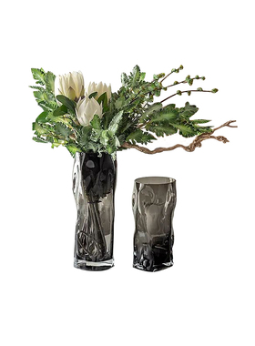 轻奢样板间餐桌西餐具刀叉勺花瓶花器花插餐边Q柜装饰花艺绿植摆