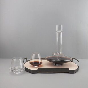 现简约档透明玻璃红酒醒酒器摆件餐厅酒柜客厅软装家居装饰品