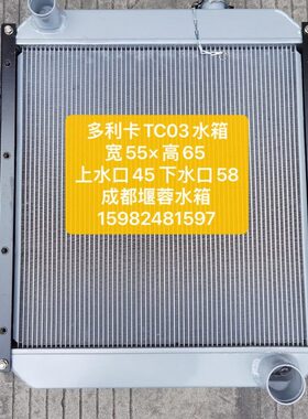 东风多利卡TC03/C64001/BA29轻卡车水箱散热器 55*64 全铝 加厚型