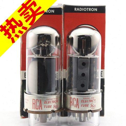 一批全新美国RCA 6550/KT120/KT88三圆环焊屏棕色铁座6550电子管