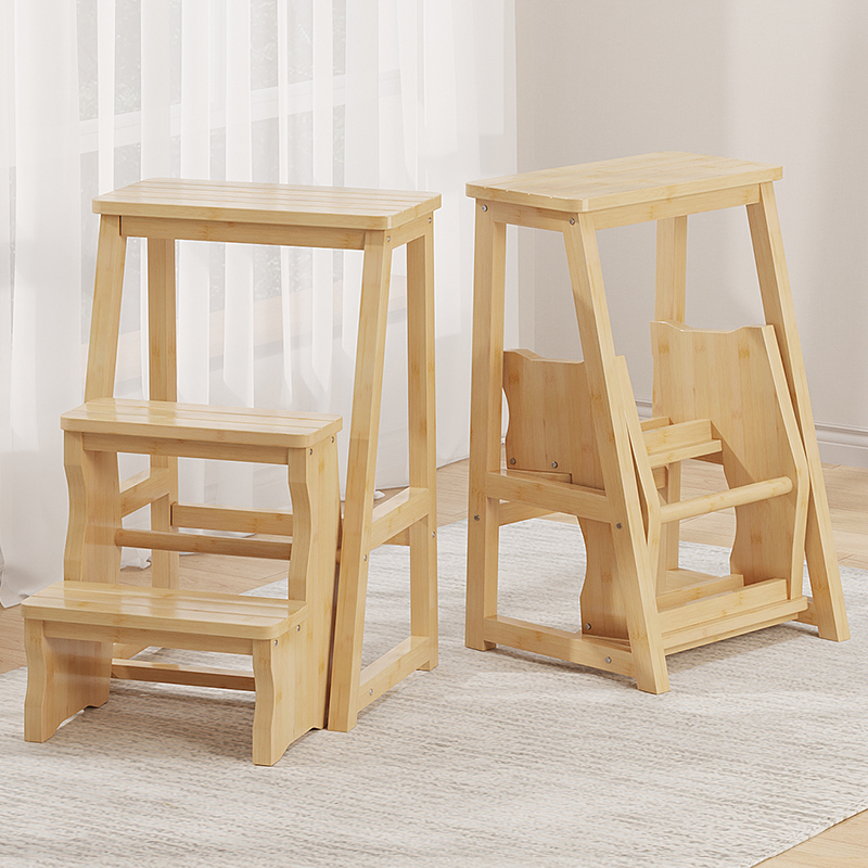 家用梯凳折叠人字梯加厚椅凳子两用登高楼梯室R内非实木多功能凳