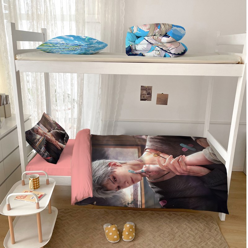 定制恋与c深空宿舍三件套秦彻大学生开学六件套床垫被子枕芯一整