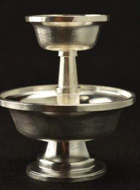 银护法杯室内家用八供杯供果杯供酒糖果银供杯摆件