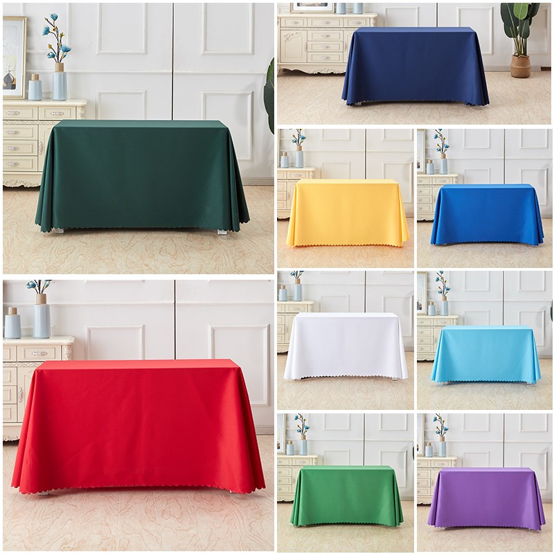 会议桌布定制LOGO广告台布印字酒店活动摆摊地R推展会纯色开工红