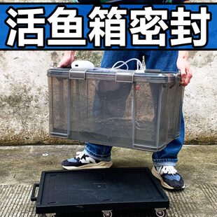 轿车野钓活鱼桶加厚大容量收纳箱养鱼运输箱密封防漏水拉鱼装鱼箱