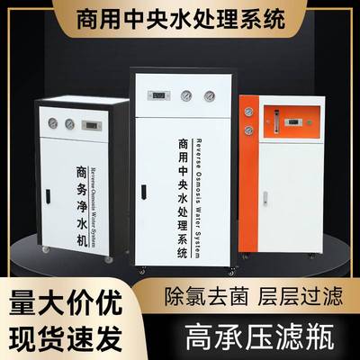 商用中央水处理系统RO反渗透纯水机反渗透水处理设备商用净水