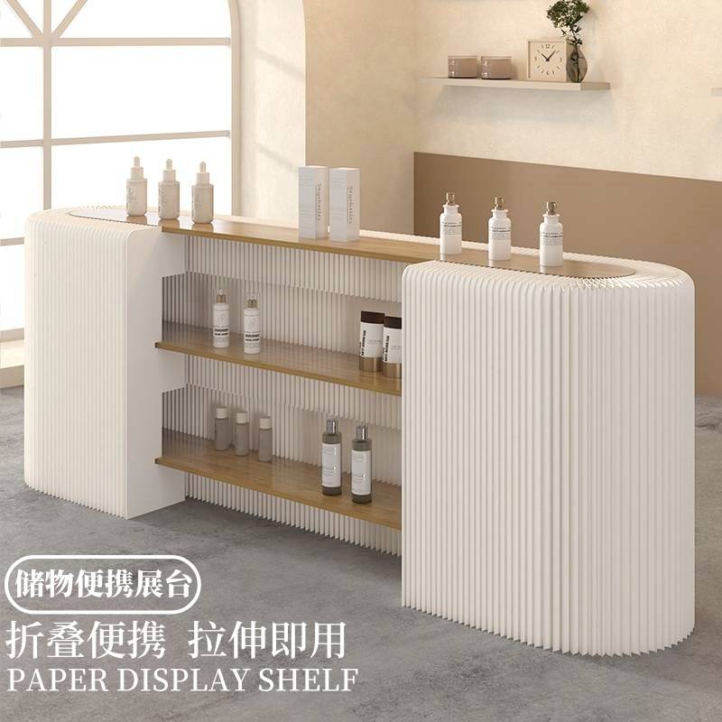 长条展台展示台产品陈列货柜中空展示柜展会流水台服装店橱窗货架