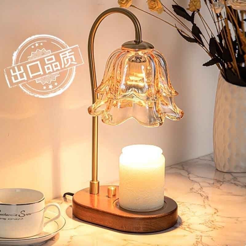 香薰融蜡灯礼盒装铃兰卧s室床头生日礼物复古助眠无烟火香氛夜灯