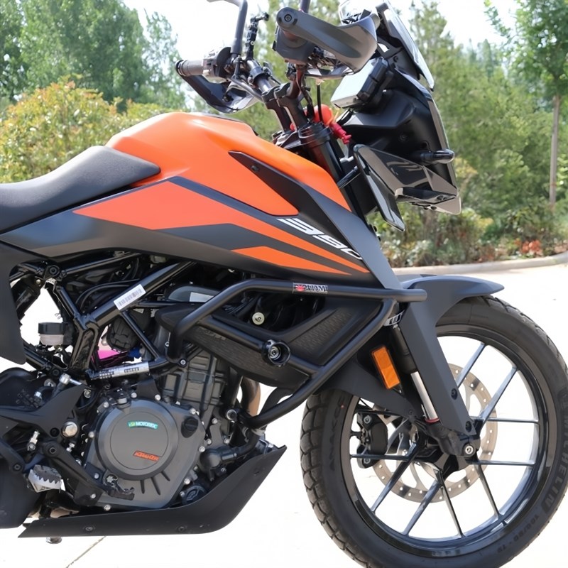 适用KTM390ADV保险杆铝合金三箱边箱尾箱橙Q色护杠不锈钢护杠改装