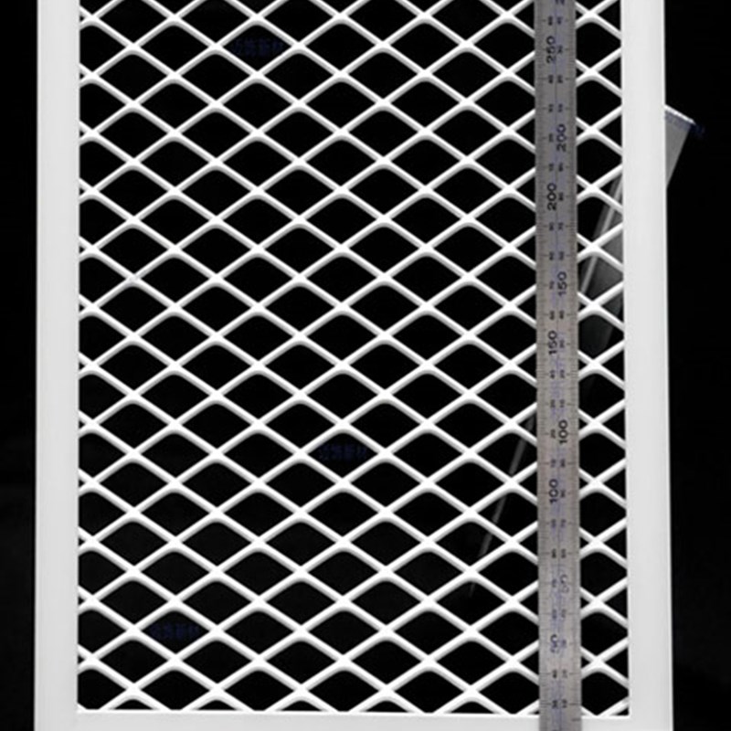 铝合金铝网板拉伸天花幕p墙悬吊式天花板装饰鱼鳞形菱形六边形铝