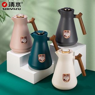 清水保温壶玻璃内胆保温瓶暖水瓶热水瓶办公宿舍小暖壶家用保温壶