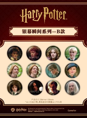谷知谷知 comfor 哈利·波特银幕瞬间系列马口铁徽章盲盒