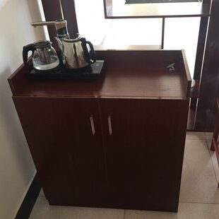 定做茶水柜简约客厅自动上水壶电热壶饮水机茶水台放矿泉水桶柜子