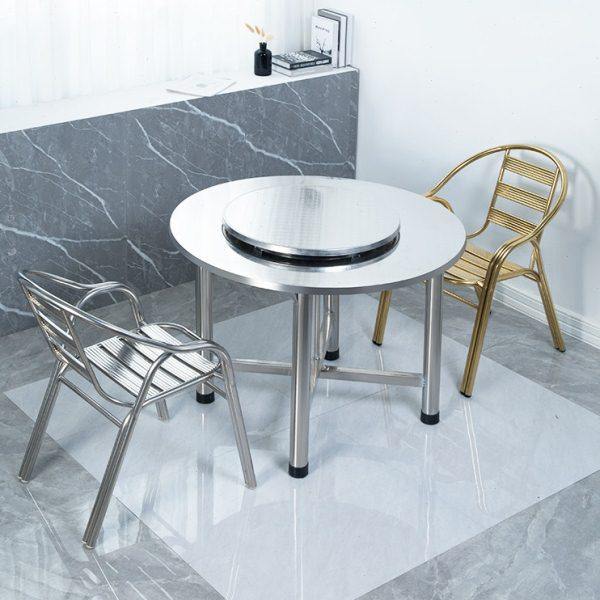 304全不锈钢折叠转盘桌加厚户外家用员工食堂饭堂圆台大圆桌餐桌,住宅家具,不锈钢/PVC餐桌,淘宝优惠券,粉丝福利购,淘宝优惠卷