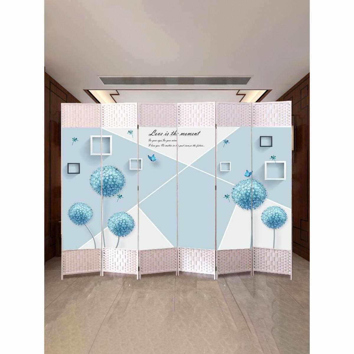 屏风隔断简约现代可折叠移动客厅卧室办公室进门玄关帘遮挡墙家用