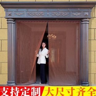 2.2米门蚊帐2.5米纱窗帘防蚊门帘白色防盗门1.6米宿舍1米纱网帘