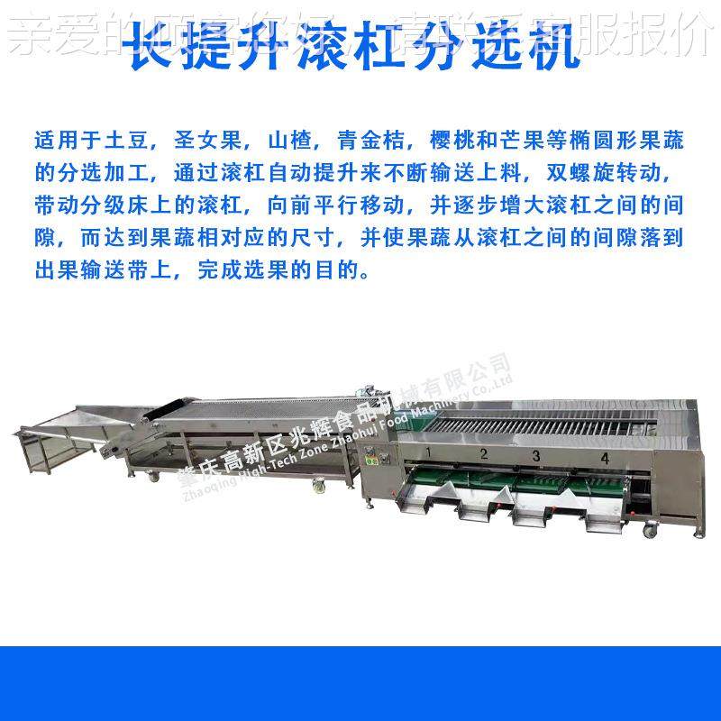 水分选机青厂皮核桃龙眼分级机筛选果机分大分拣设备工效IPC率小