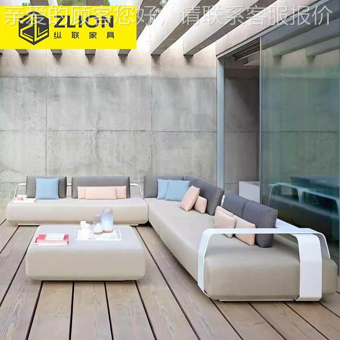 户外别778墅金属沙发组合酒店庭院具花园防沙水防晒家室外阳露台,住宅家具,户外沙发,淘宝优惠券,粉丝福利购,淘宝优惠卷