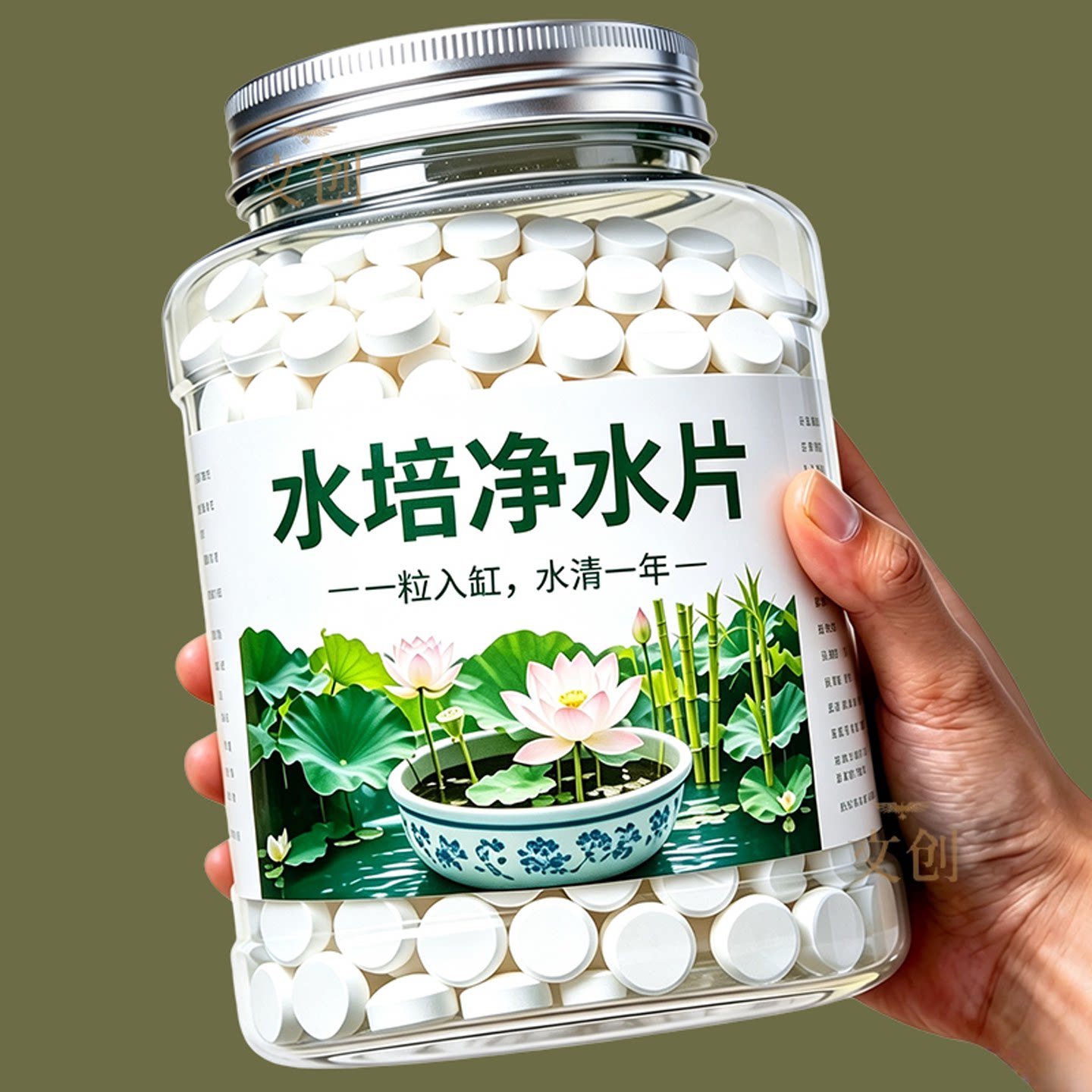 水培植物净水片除臭杀菌消毒鲜花花卉保鲜剂碗莲除藻专用净化水质