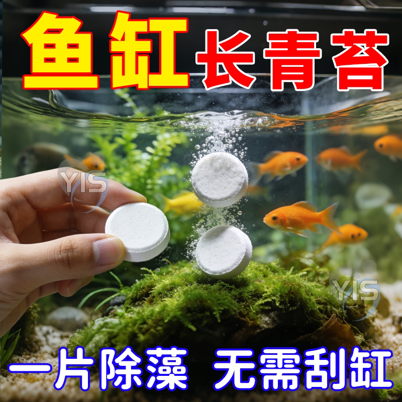鱼缸除藻剂片剂去苔剂净青苔清除剂褐藻绿水藻去除水草不伤鱼藻剂