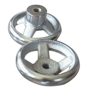 工厂供应镀铬手轮3寸手轮生物y质炉门机床用手轮内丝螺纹加工定制