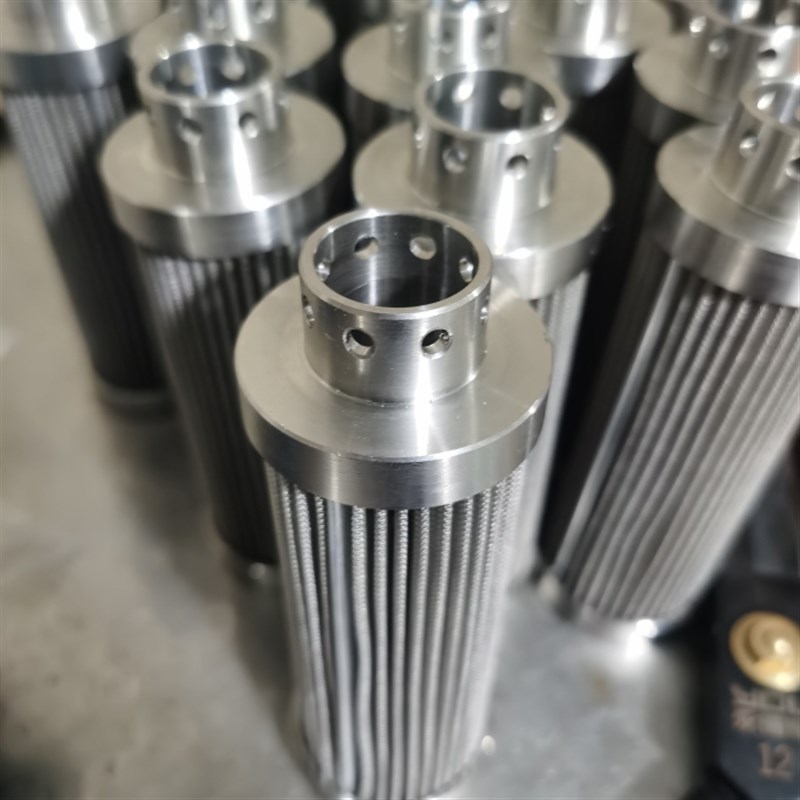 304不锈钢g液压油机油航空煤油折叠滤芯 模温机导热油杂质过滤网