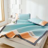 冰丝凉席0.9m1.35米1.5床1.8可折叠水洗冰丝席床笠款 加厚夏空调席