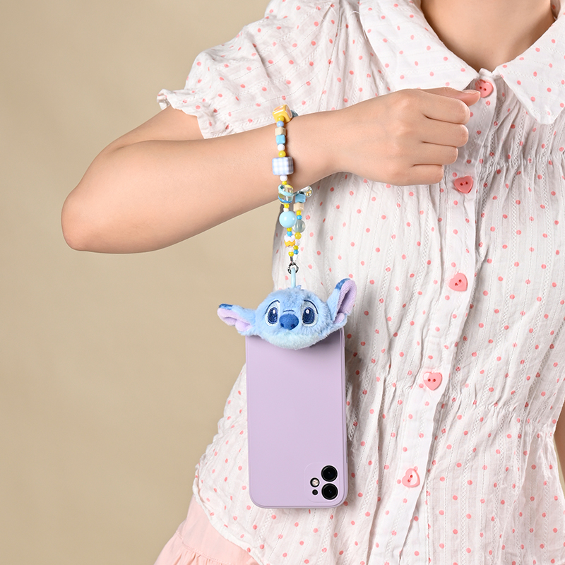 史迪奇可爱毛绒公仔手机链挂绳