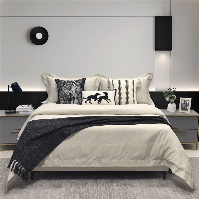 现代简约样板间展厅 家具配套床E品 意式轻奢高端软装床上用品