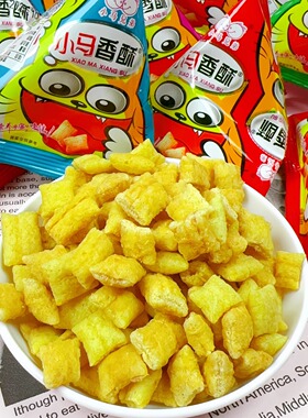 小马酥膨化食品零食批发小卖部香酥多口味儿童708090年代怀旧零食