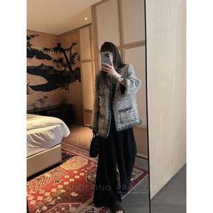 美西 GWH9米用钱料手工编织粗呢小香风高法级式名媛轻奢千金外花