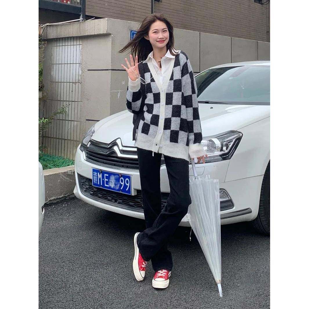 黑THREE1高 秋季新款VQT高腰直筒牛仔裤女2窄版弹力色裤子拖地显,女装/女士精品,牛仔裤,淘宝优惠券,粉丝福利购,淘宝优惠卷