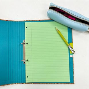 Pukka Pad 软木a4活页夹纸张收纳文件夹2孔D型夹办公用美式复古