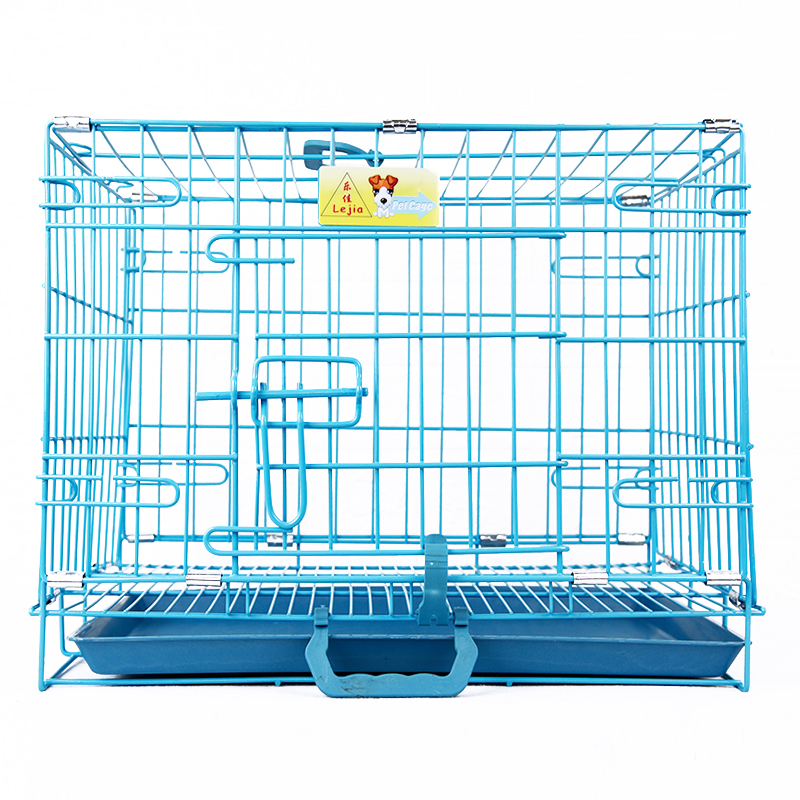 乐佳狗笼加粗喷塑宠物笼室内便携折叠带厕所狗笼子小兔笼鸡笼猫笼