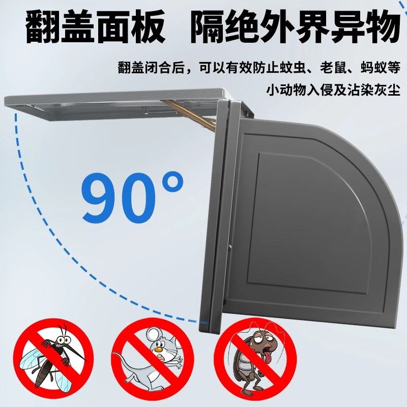 老式排风扇家用抽油烟机租房用吸油机窗户排气扇厨房大吸力换气扇