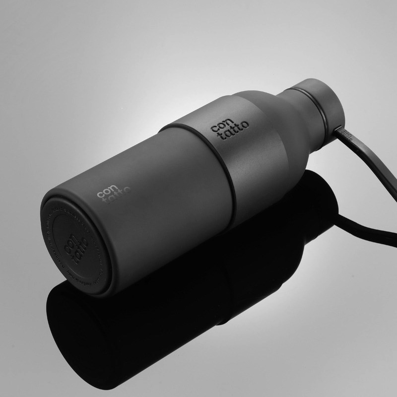 意大利contatto不锈钢保温杯男士高颜值杯子男生便携随行水杯