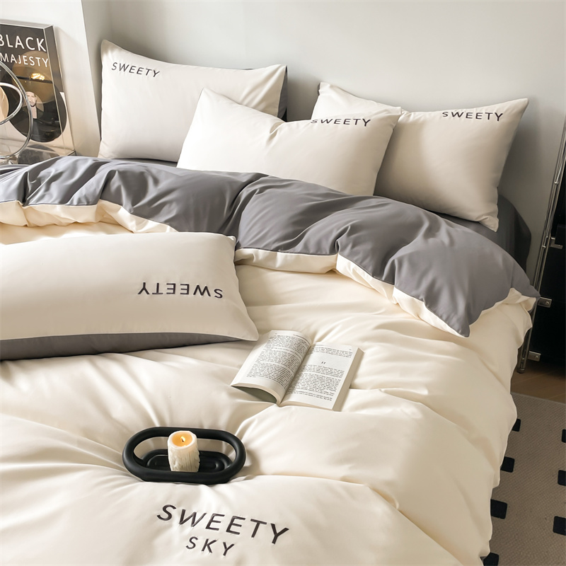 被子四件套带床单枕头被芯1.5米床上用品七八件套单双人被褥全套