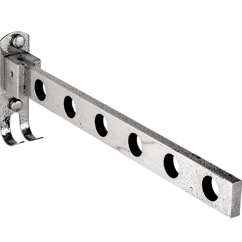 免打孔晾衣架不锈钢厕所卫生间晾衣神器阳台壁挂式折叠衣服杆隐形