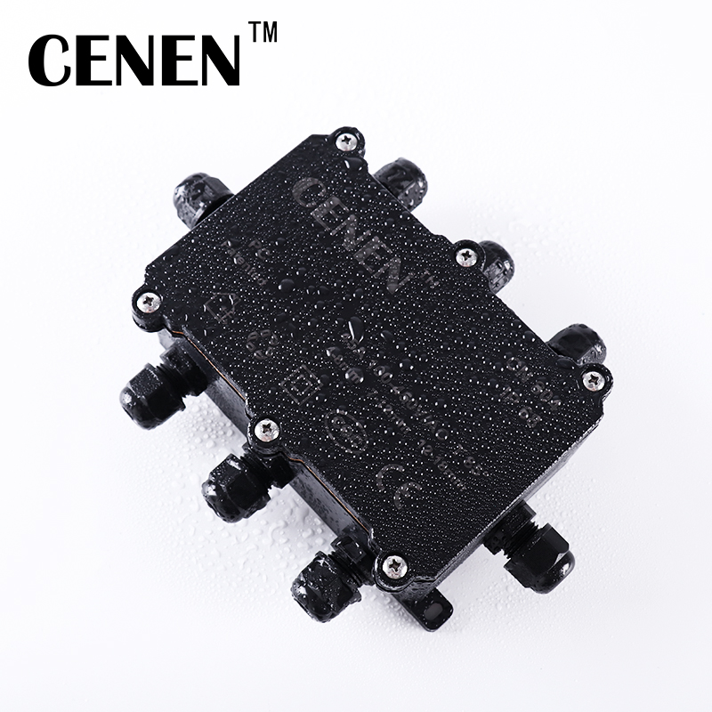 户外防水接线盒IP68密封室外监控防雨线路板电池保护盒大可定制黑