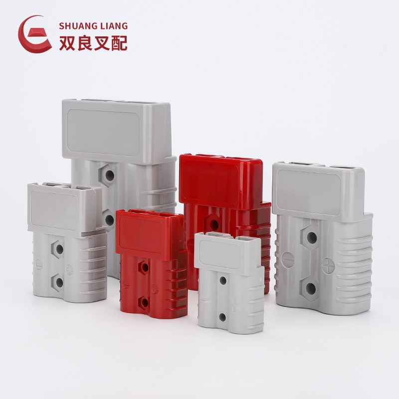 安德森插头80A 600V公母连接器锂电池充电口电瓶车新能源动力插头