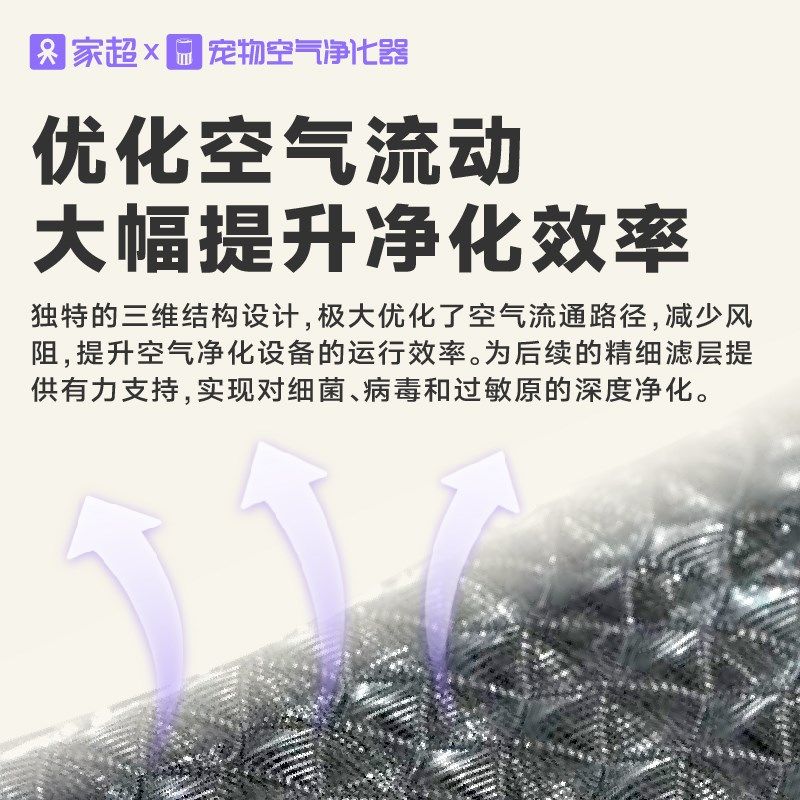 家超第二代空气净化器N专用静电滤网